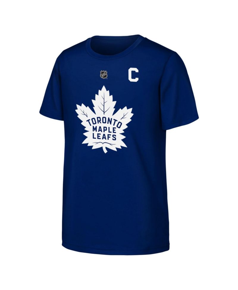 Big Boys and Girls Auston Matthews Blue Toronto Maple Leaf's Player Name & Number T-Shirt