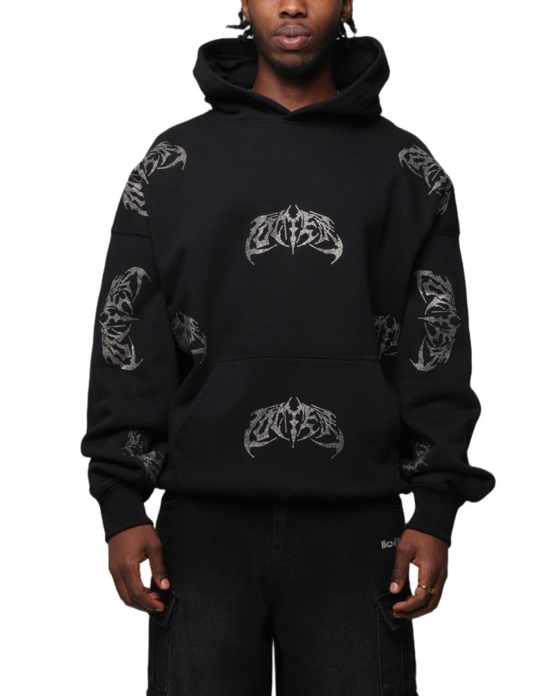 Men's Metal Rhinestone Hoodie