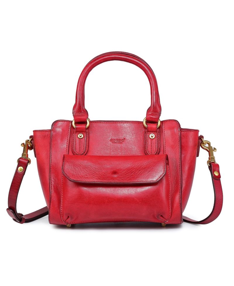 Pansy Small Leather Satchel Bag