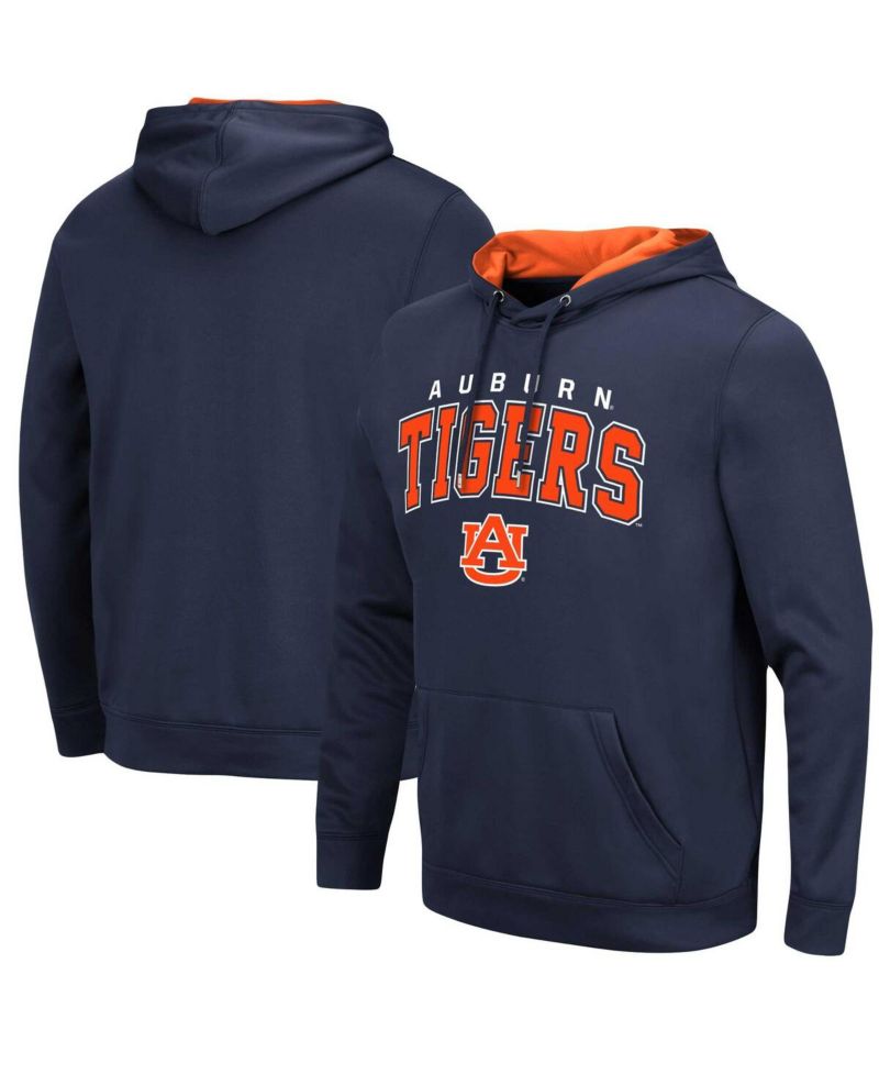 Men's Navy Auburn Tigers Resistance Pullover Hoodie