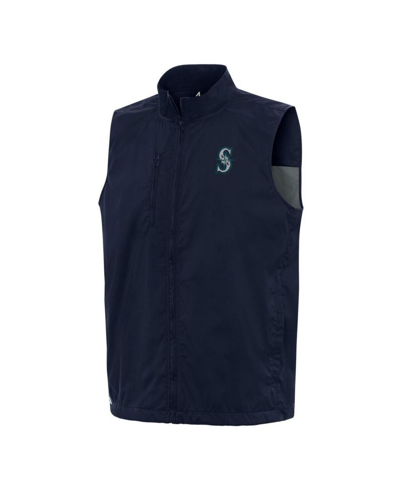 Men's Navy Seattle Mariners Brisk Full-Zip Vest