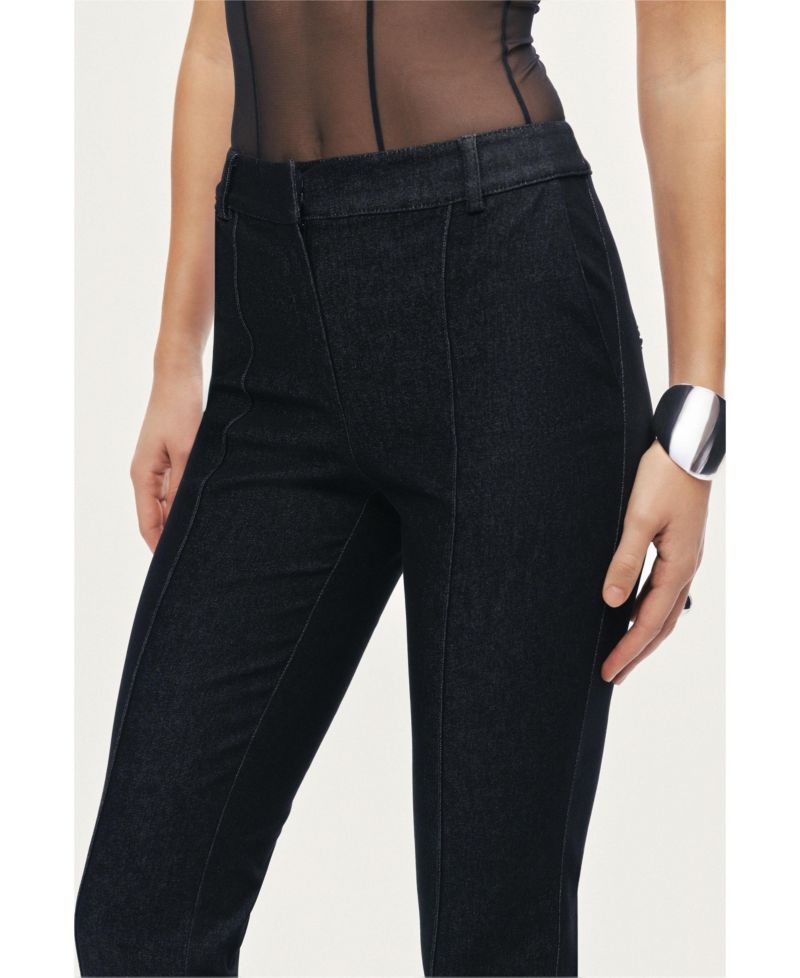 Women's High-Rise Tailored Straight-Leg Pants