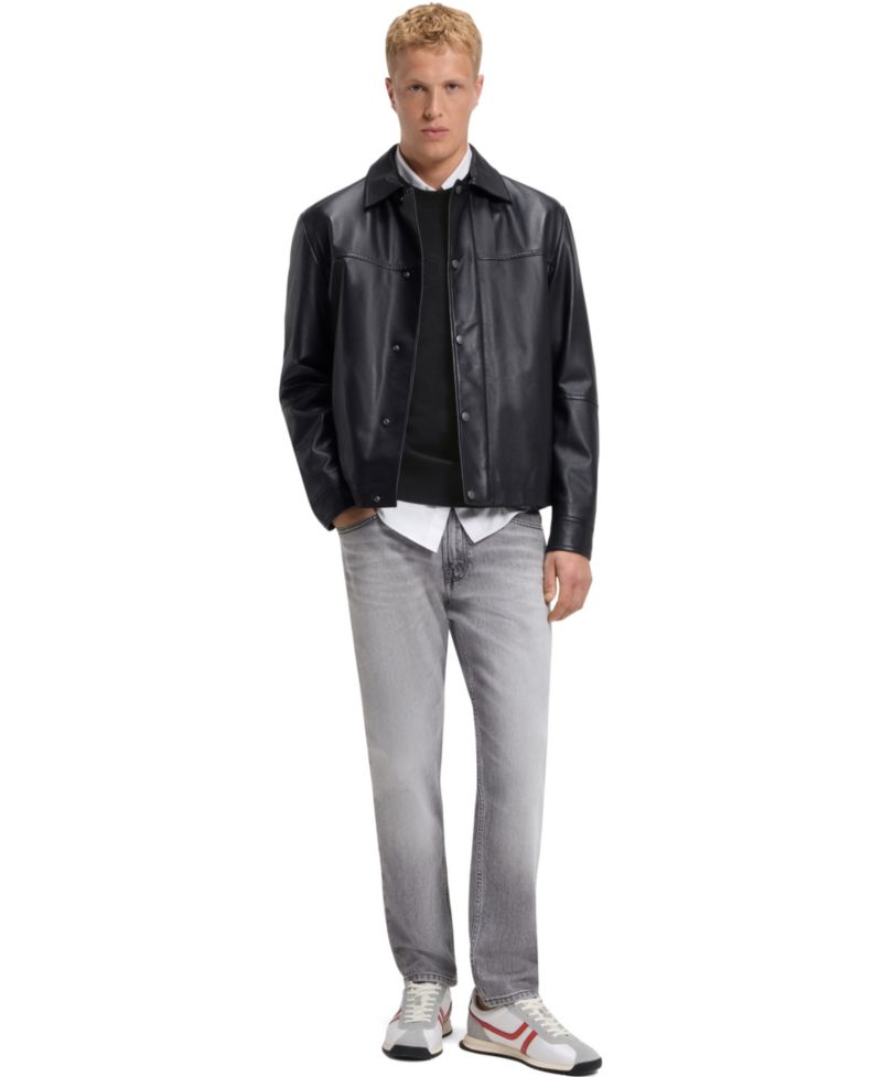 BOSS by Men's Cotton-Terry Relaxed-Fit Sweatshirt