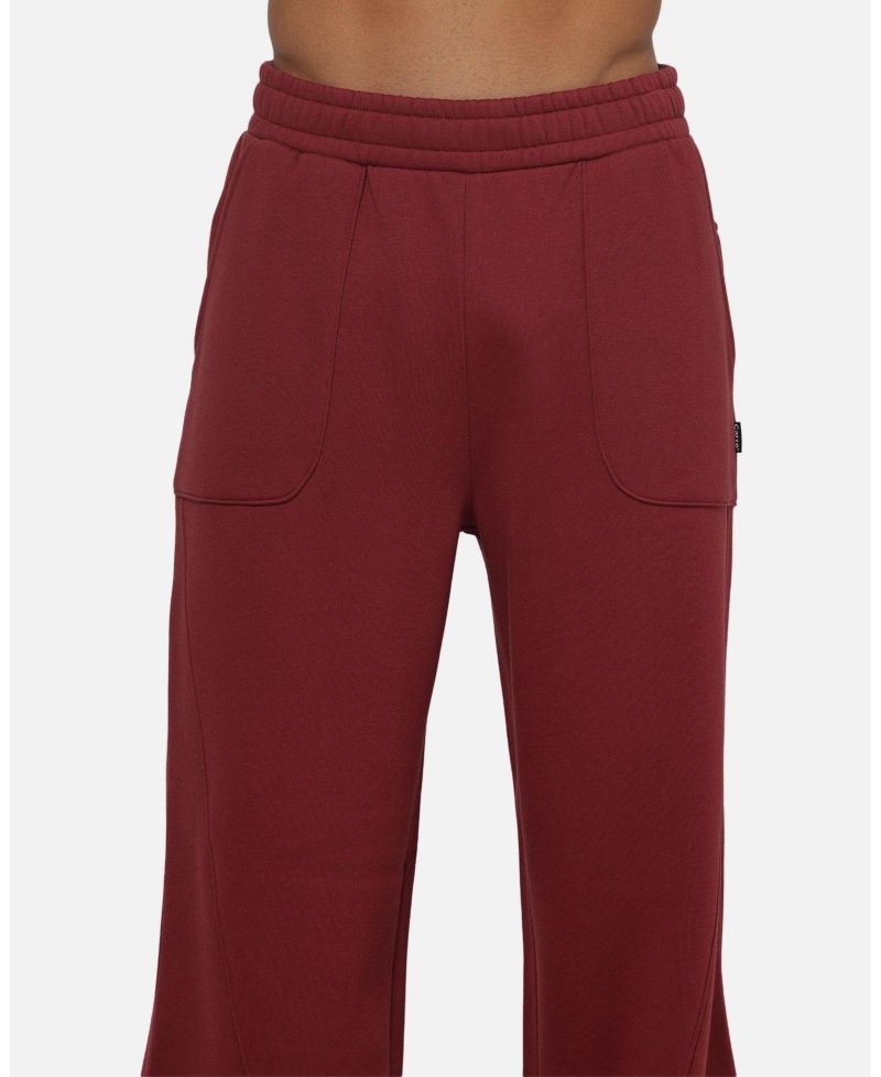 Men's Varsity Oversized Wide-Leg Track Pants