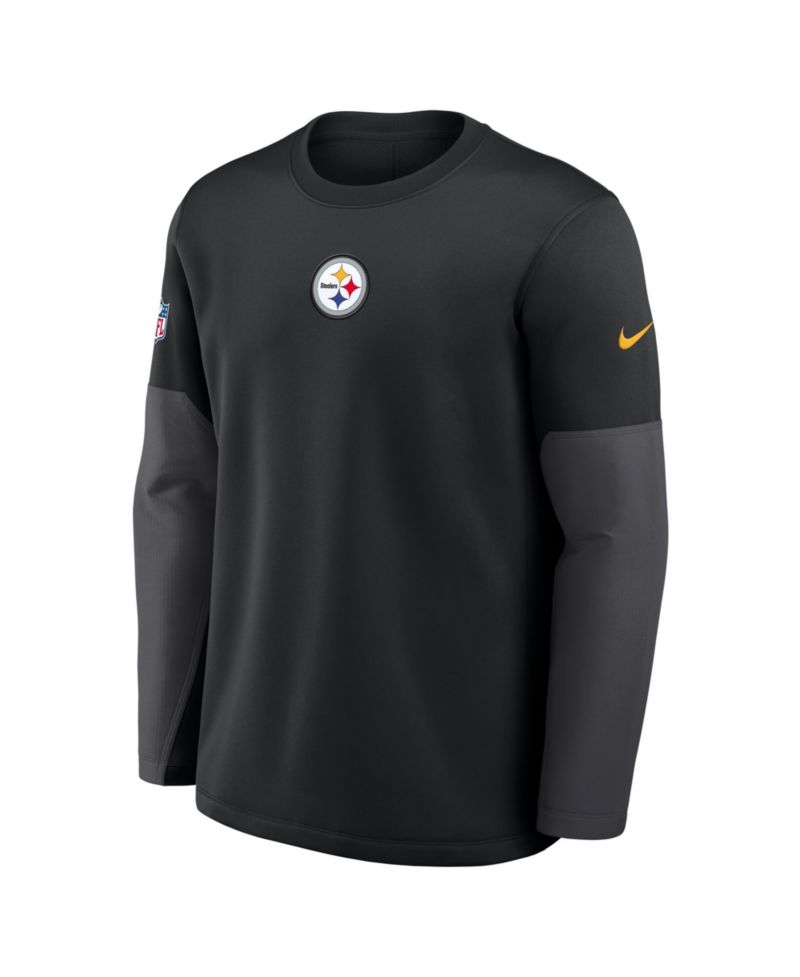 Men's Black Pittsburgh Steelers Sideline Scripted to Win Performance Long Sleeve T-Shirt
