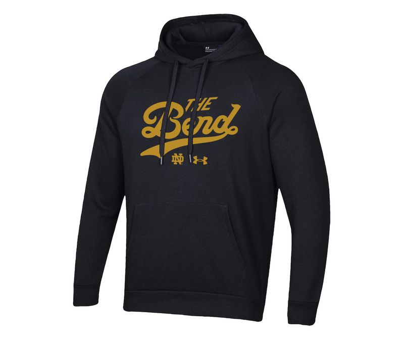 Men's Black Notre Dame Fighting Irish The Bend Rival Raglan Hoodie