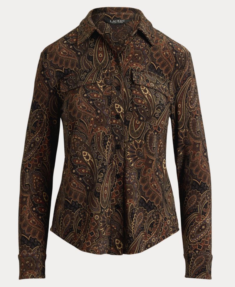 Women's Paisley Stretch Jersey Shirt