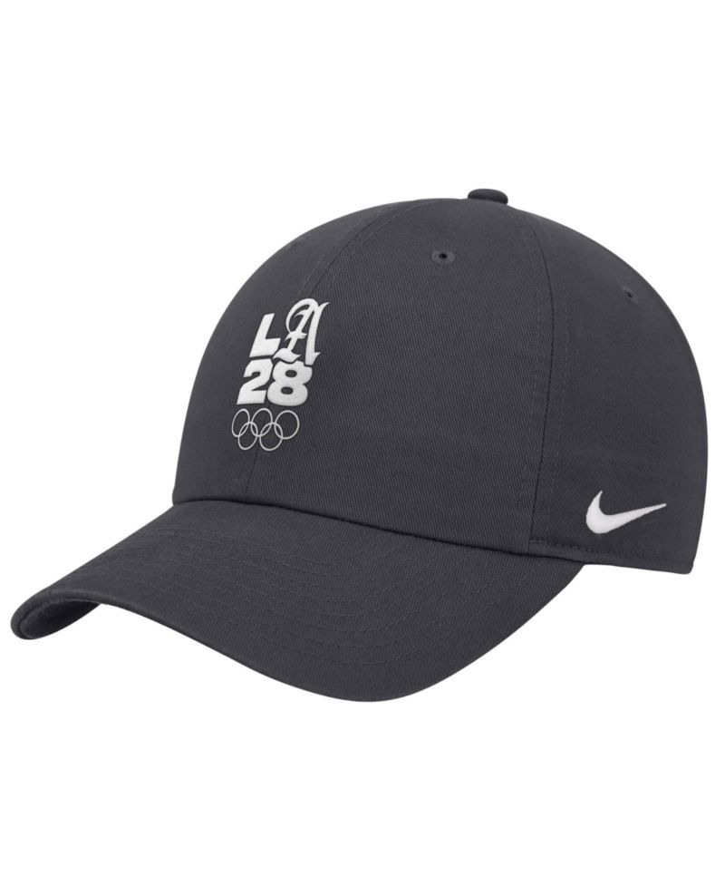 Men's Anthracite LA28 Summer Olympics Script Club Adjustable Hat
