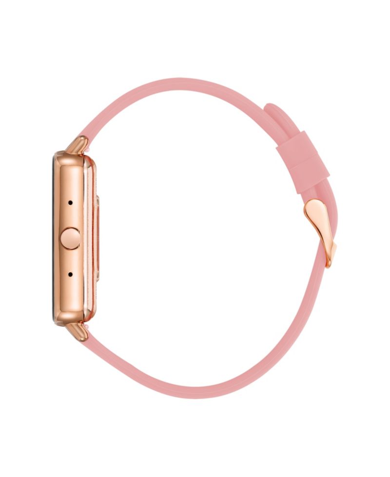Women's Connect It Illume Smartwatch with Pink Leather and Pink Silicone Band, 37mm