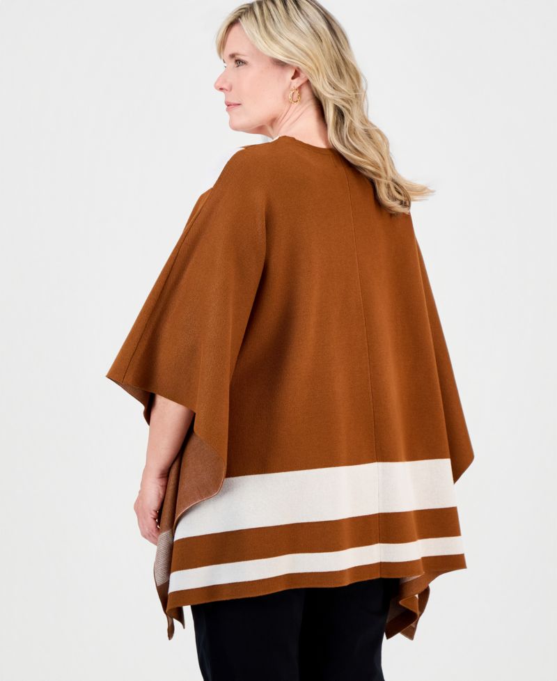 Plus Size Colorblock D O Cardi Open-Front Kimono Sleeves Cardigan