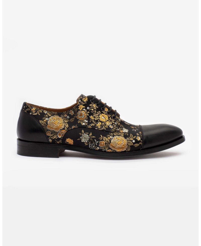 Men's Jack Handcrafted Leather, Velvet and Wool Dress Shoes