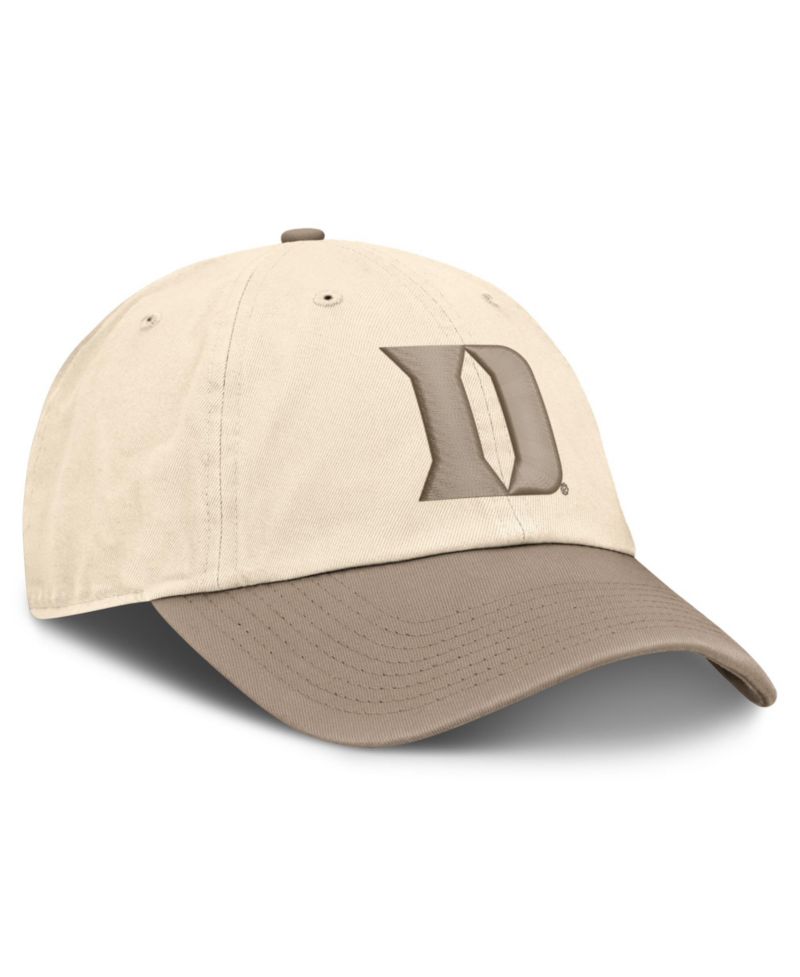 Men's Natural/Khaki Duke Blue Devils Two-Tone Club Adjustable Hat