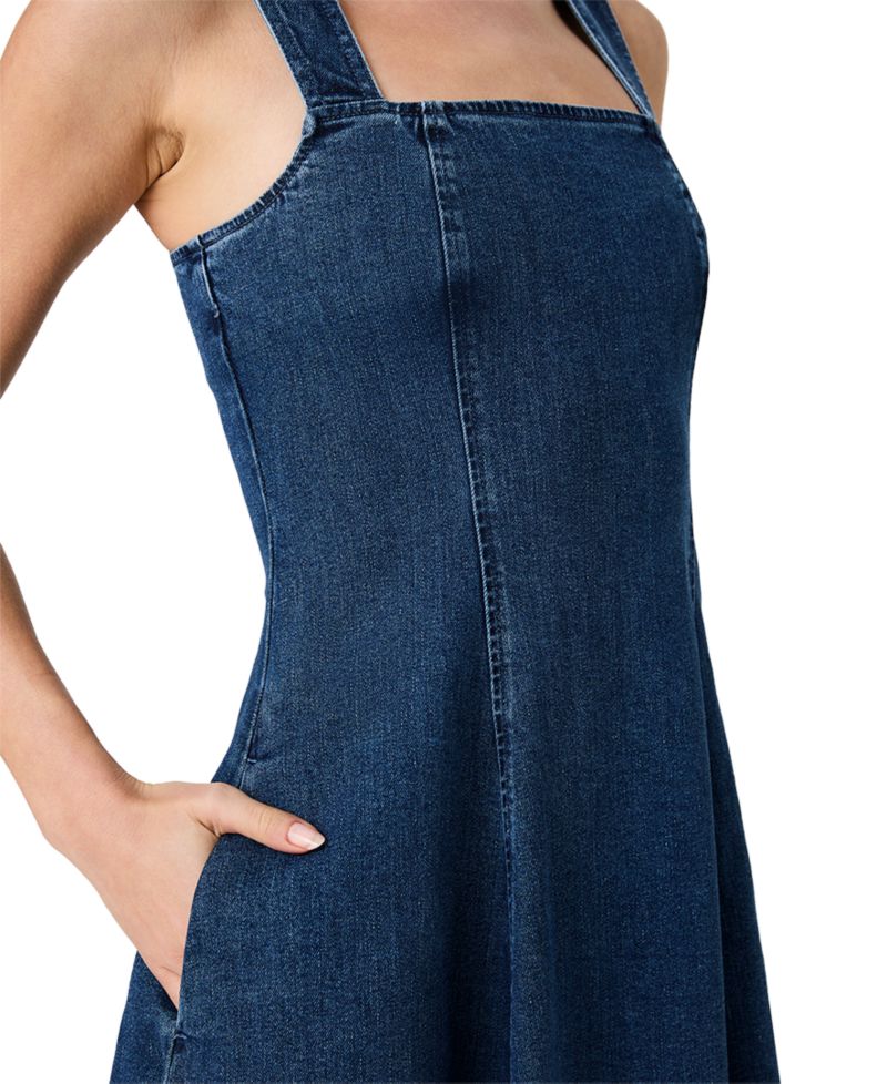 Women's Delancey Denim Flare Midi Dress