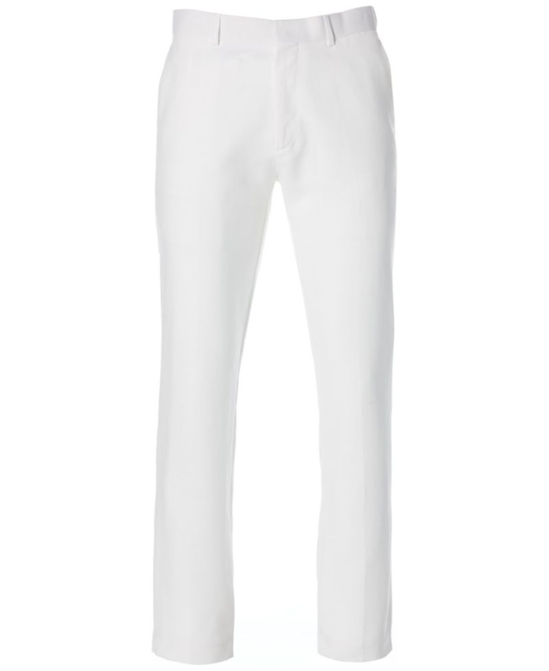Men's Linen Blend Flat Front Pant
