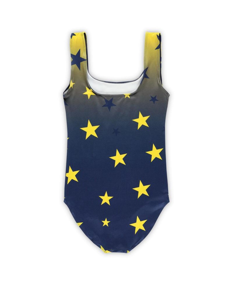Big Boys and Girls Navy Michigan Wolverines Dance Leotard
