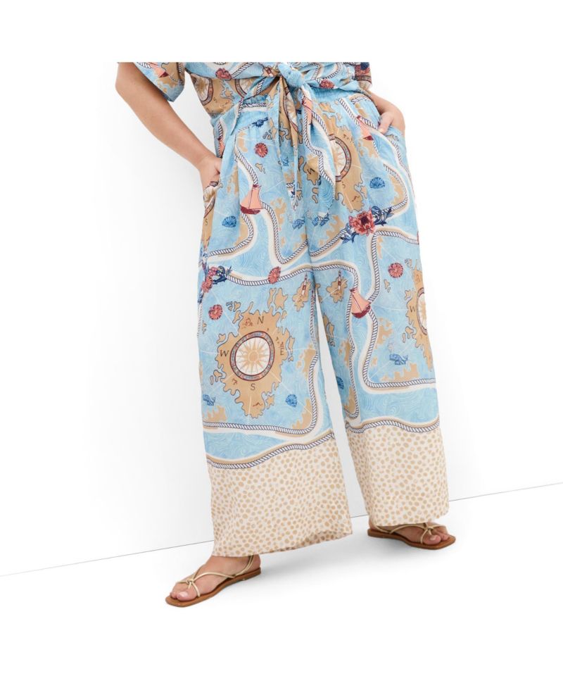 Women's Postcard Wide Leg Pant