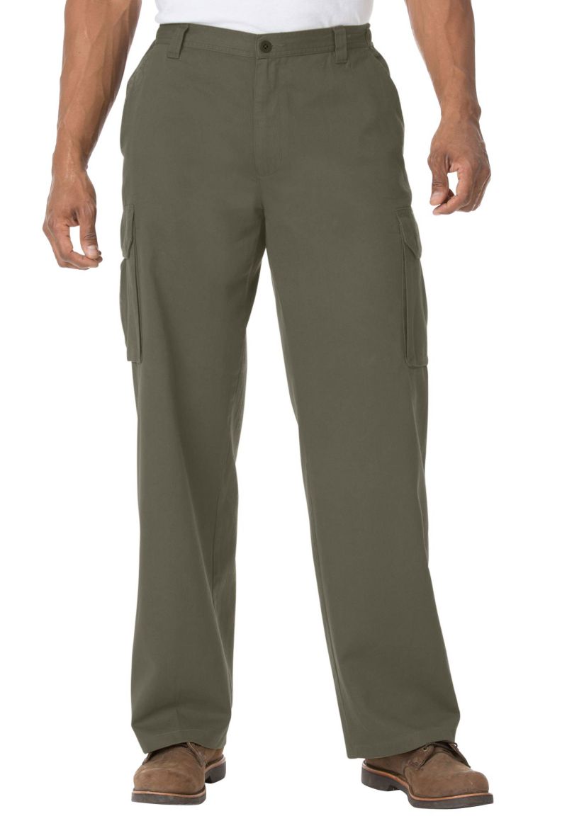 Men's by KingSize Renegade Side-Elastic Waist Cargo Pants