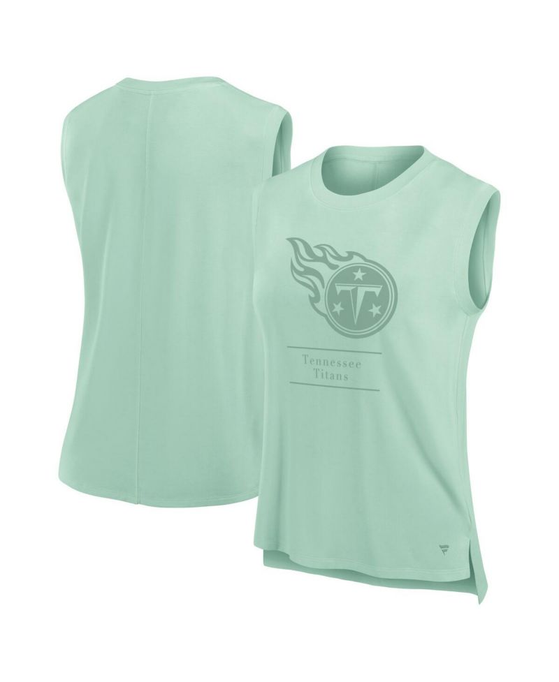 Women's Mint Tennessee Titans Studio Embrace Tank Top