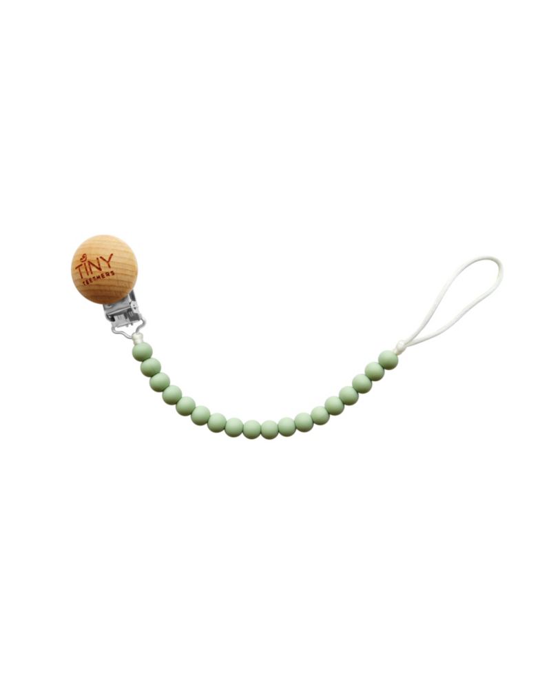 3 Stories Trading Tiny Teethers Infant Silicone And Beech Rattle And Pacifier Clip Set