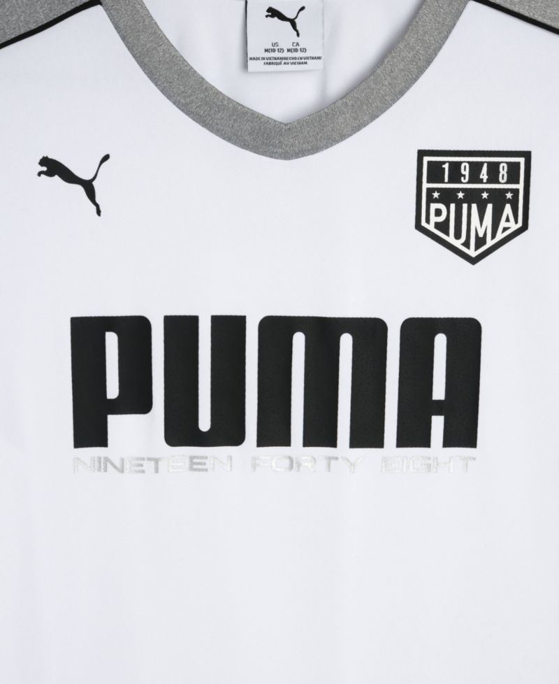 Boys' 8-16 V-Neck Puma Logo Short-Sleeve T-Shirt & Shorts, 2-Piece Set
