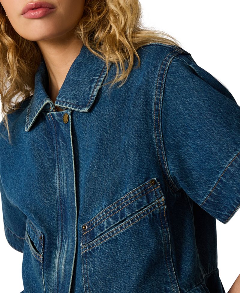 Women's Haezel Collared Denim Jacket