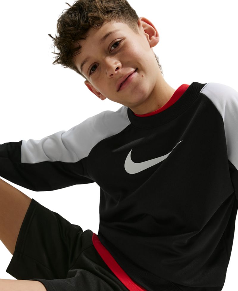 Boys' 8-20 Sportswear Crewneck Sweatshirt & Shorts, 2-Piece Set