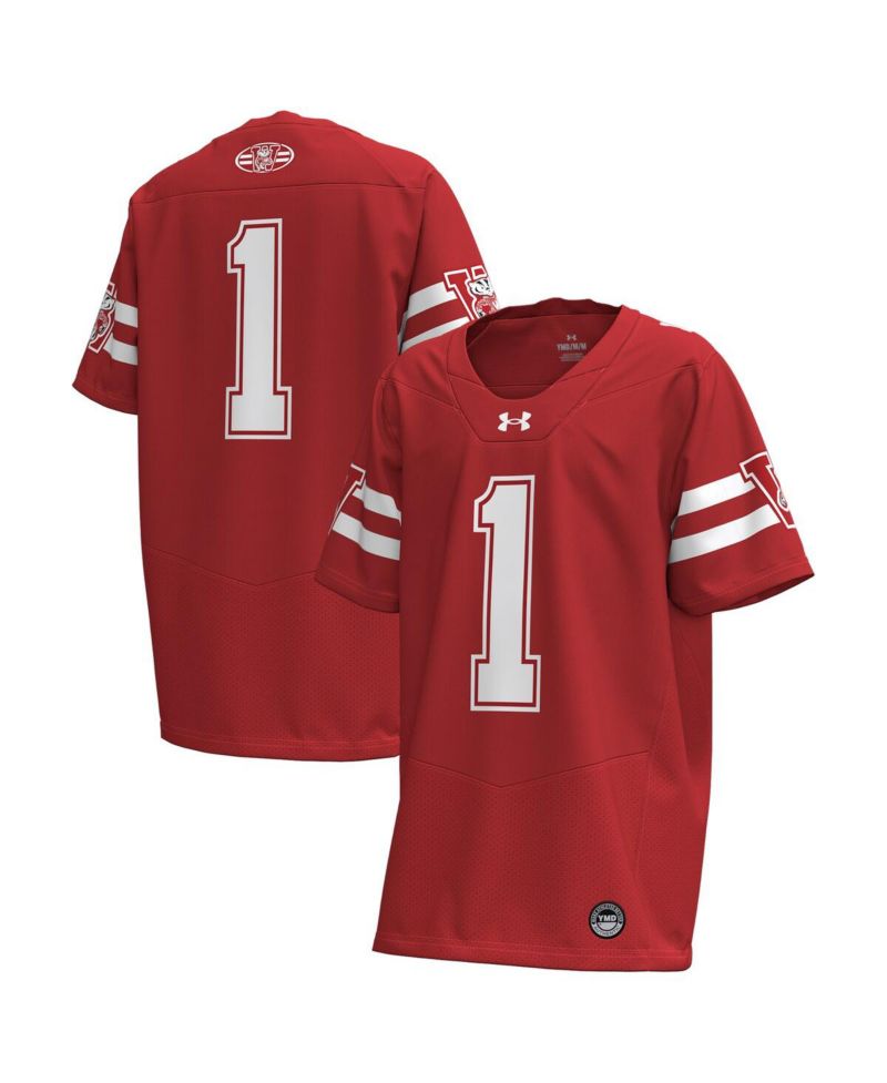 Big Boys and Girls 1 Red Wisconsin Badgers 1980 Throwback Home Replica Game Jersey