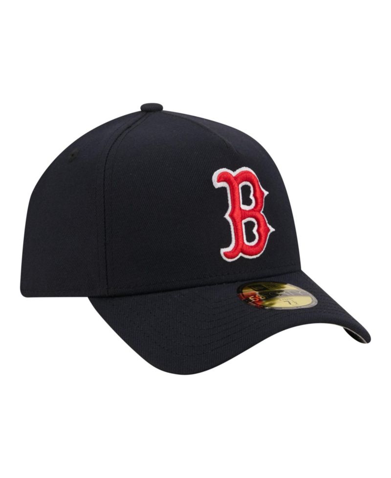 Men's Navy Boston Red Sox A-Frame 59FORTY Fitted Hat