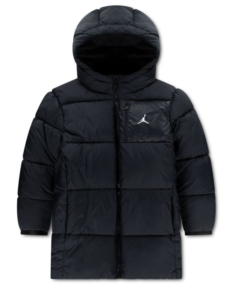 Boys' and Girls' 8-20 Mid-Length Long-Sleeve Puffer Jacket