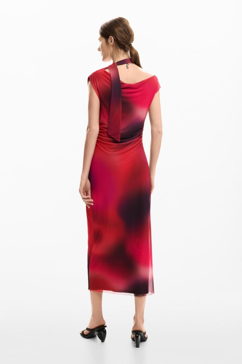 Women's Asymmetric Draped Dress