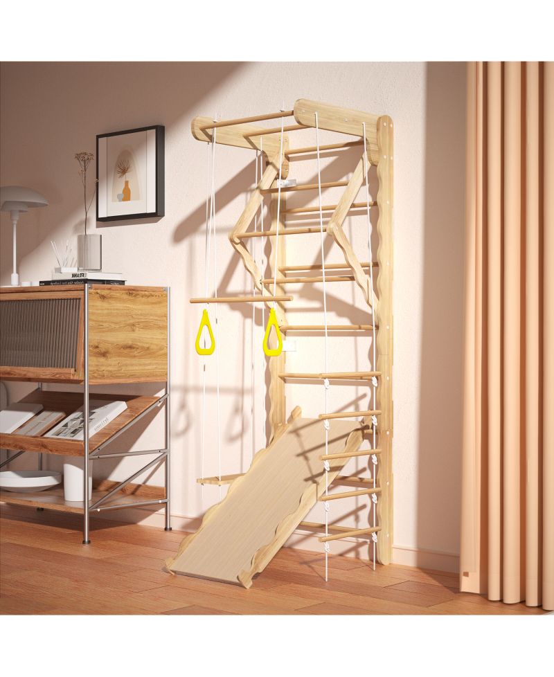 Toddler Climbing Toys Indoor Kids Pikler Triangle Set Foldable Indoor Ladder Climbing Gym Climber