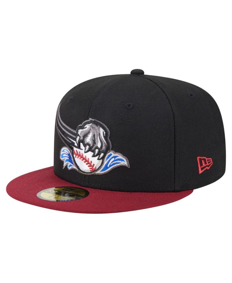 Men's Black/Red Sacramento River Cats Authentic Collection 59FIFTY Fitted Hat