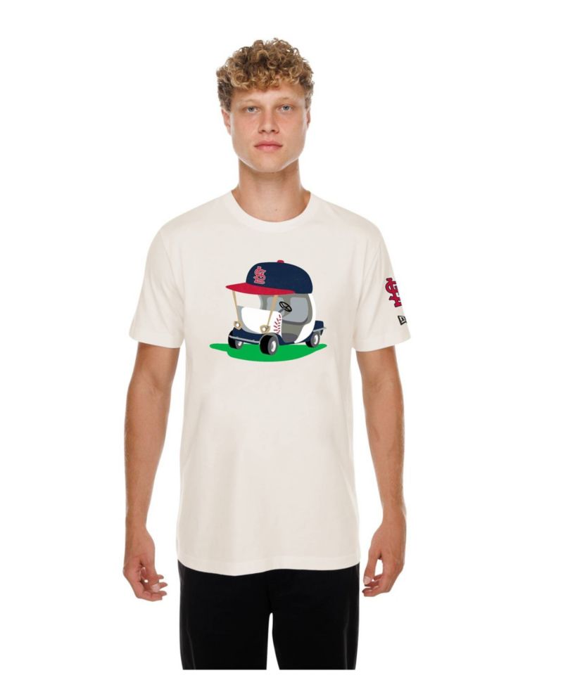 Men's Natural St. Louis Cardinals Golf Mascot T-Shirt