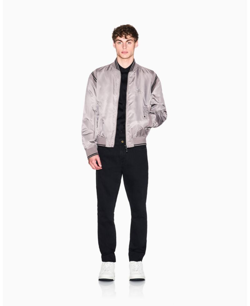 Men's Long Sleeve Rib Collar with Tipping Shirt