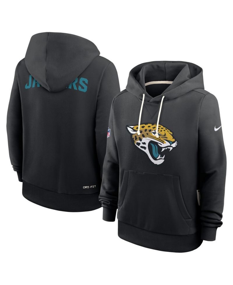 Women's Black Jacksonville Jaguars Sideline Standard Issue Initial Home Dri-FIT Hoodie