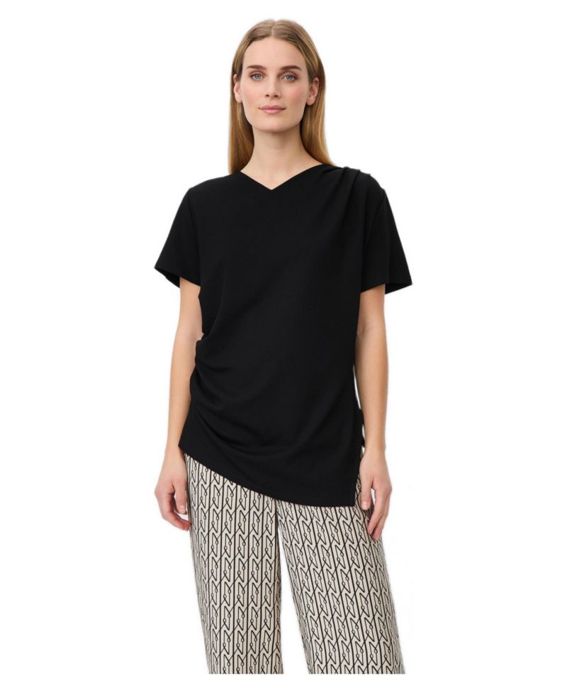 Women's MaDorel V-Neck Short-Sleeve Draped T-Shirt