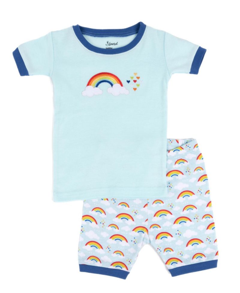 Big Boys Little/Big 2-Piece (6- 10) Short Sleeve Cotton Novelty Pajama Set