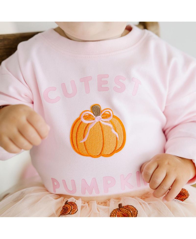 Baby Girls Cutest Pumpkin Patch Long Sleeve Romper