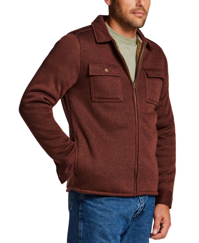 Men's Sherpa Fleece Shirt Jacket