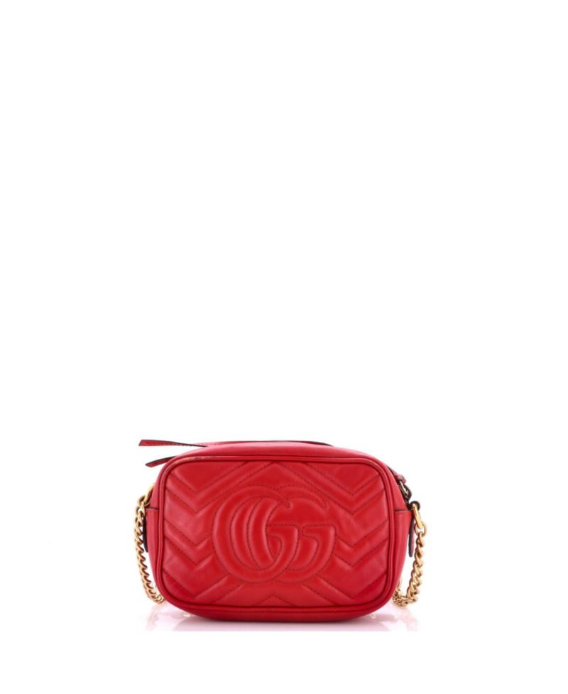 Mini GG Marmont Shoulder Bag Matelasse Leather