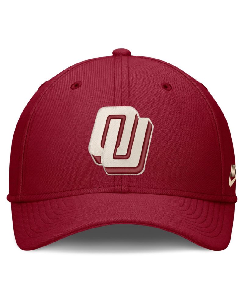 Men's Crimson Oklahoma Sooners Dri-FIT Vintage Rise Swooshflex Flex Hat