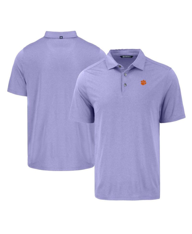 Men's Purple Clemson Tigers Coastline Epic Comfort Eco Polo Shirt