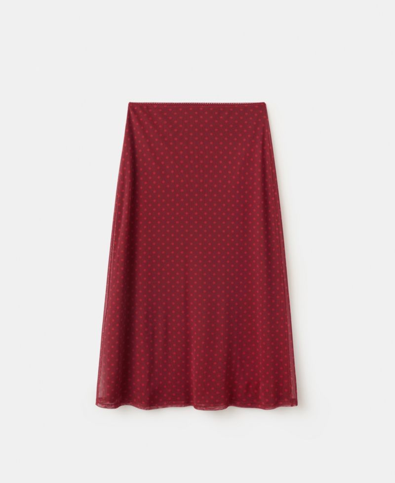 Women's Polka-Dot-Printed Tulle Skirt