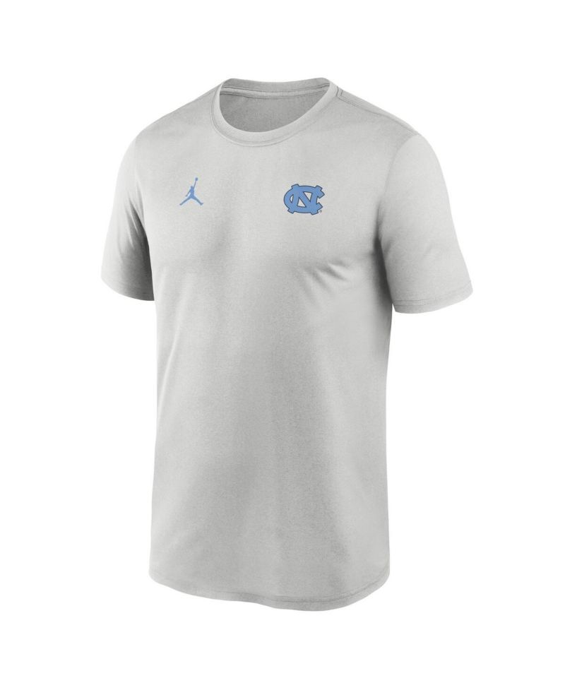 Men's Gray North Carolina Tar Heels 2025 Sideline Small Logo Legend Performance T-Shirt