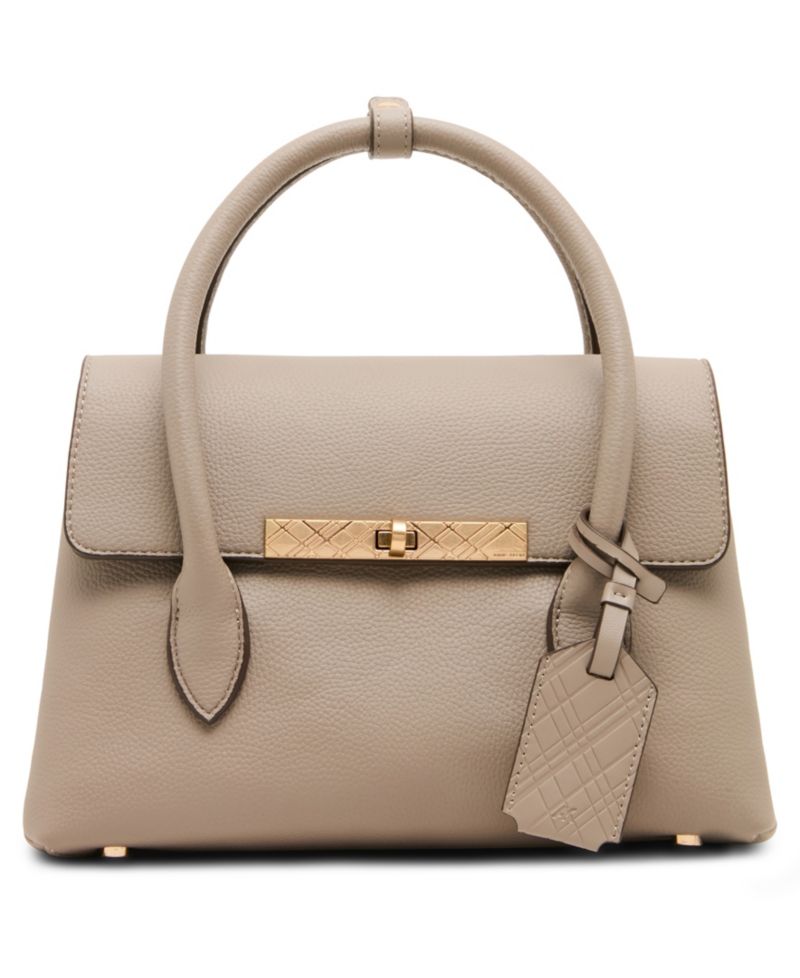 Medium Turn-Lock Convertible Strap Satchel Handbag