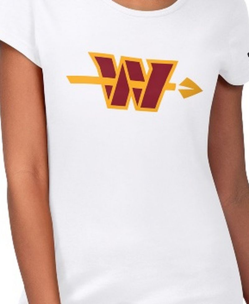 Women's White Washington Commanders Endzone T-Shirt