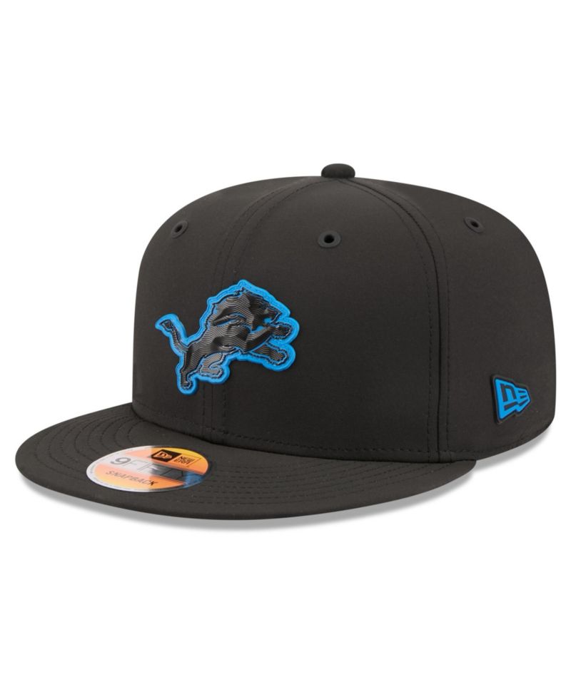 Men's Black Detroit Lions 2026 Sideline 9FIFTY Snapback Hat