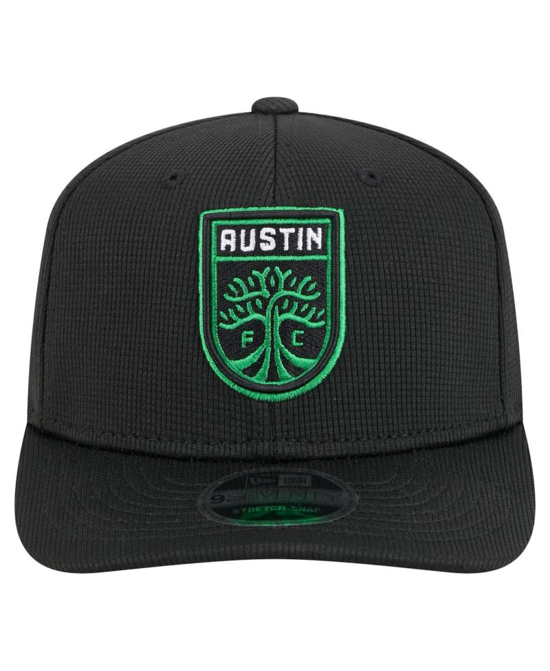 Men's Black Austin FC 2025 Jersey Hook 9SEVENTY Stretch-Snap Hat