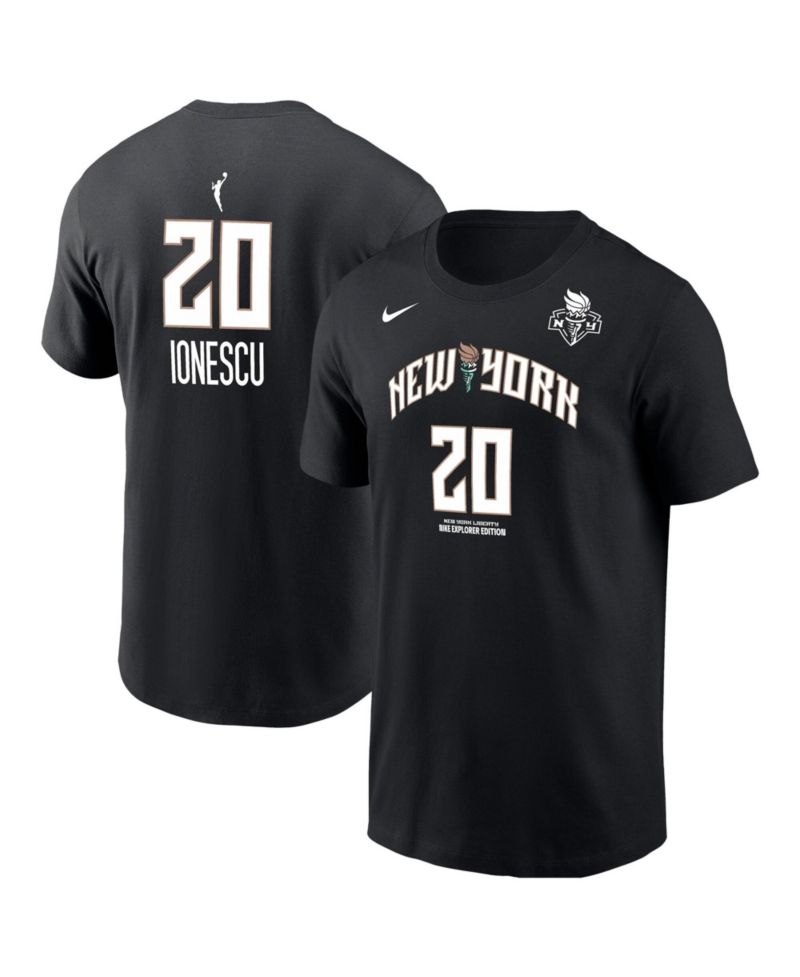 Men's Sabrina Ionescu Black New York Liberty Name & Number T-Shirt