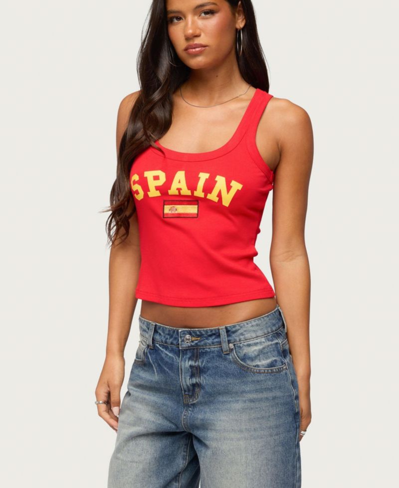 Women's Spain Ribbed Tank Top